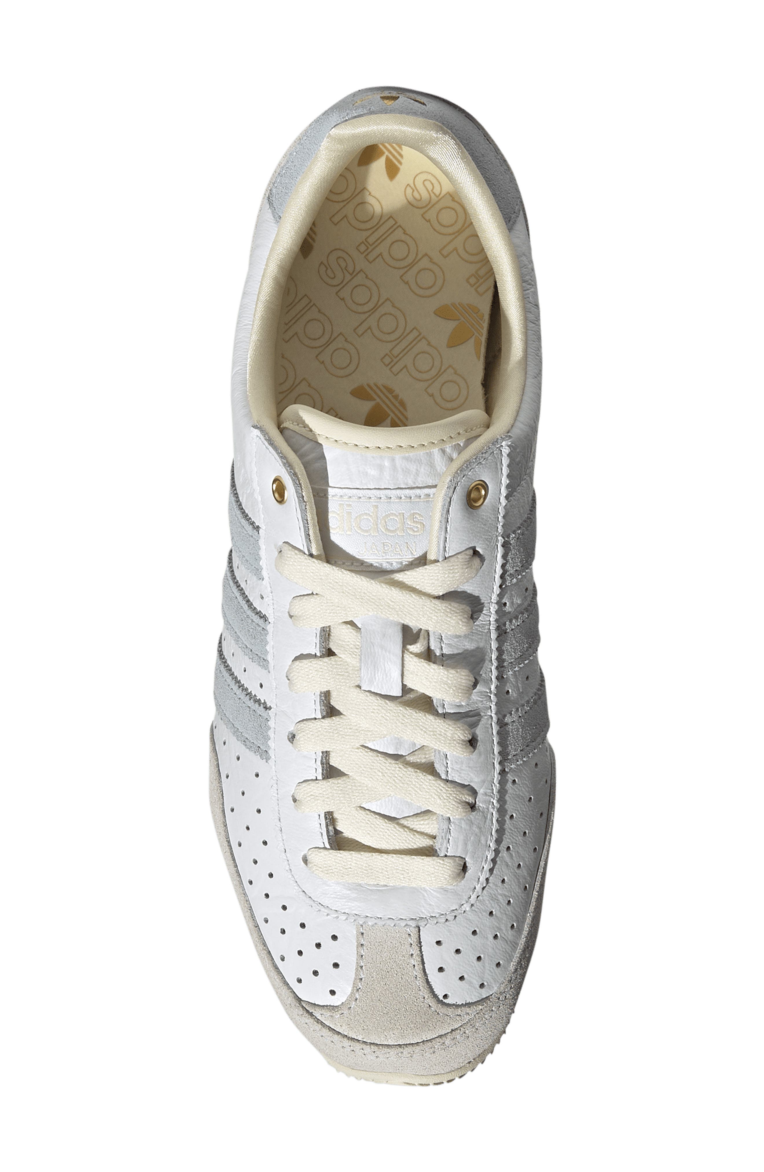 Japan Low Top Sneaker, Alternate, color, WHITE/ CRYSTAL SKY/ GOLD