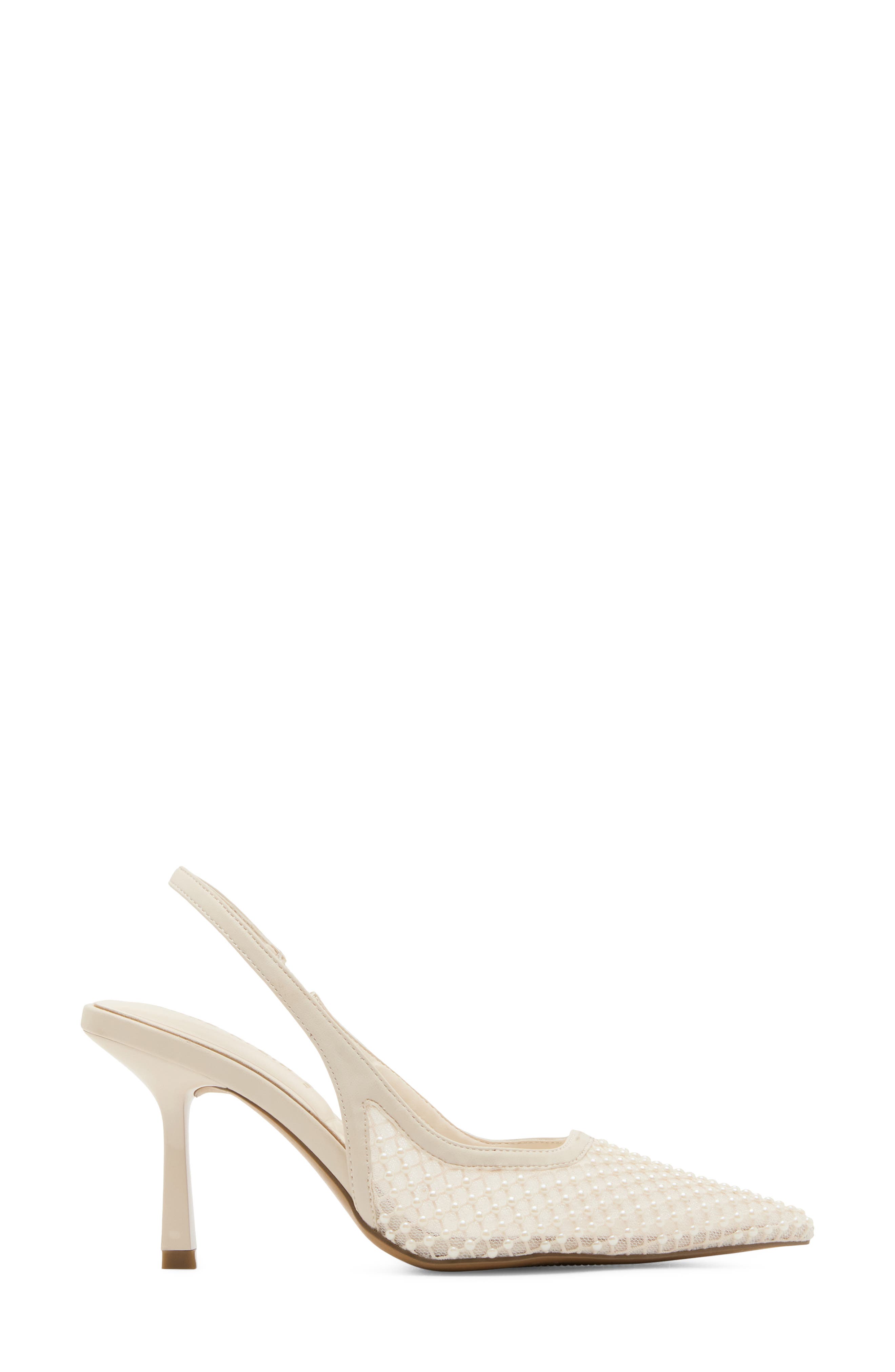 Itzy Pointed Toe Slingback Pump, Alternate, color, PEARL