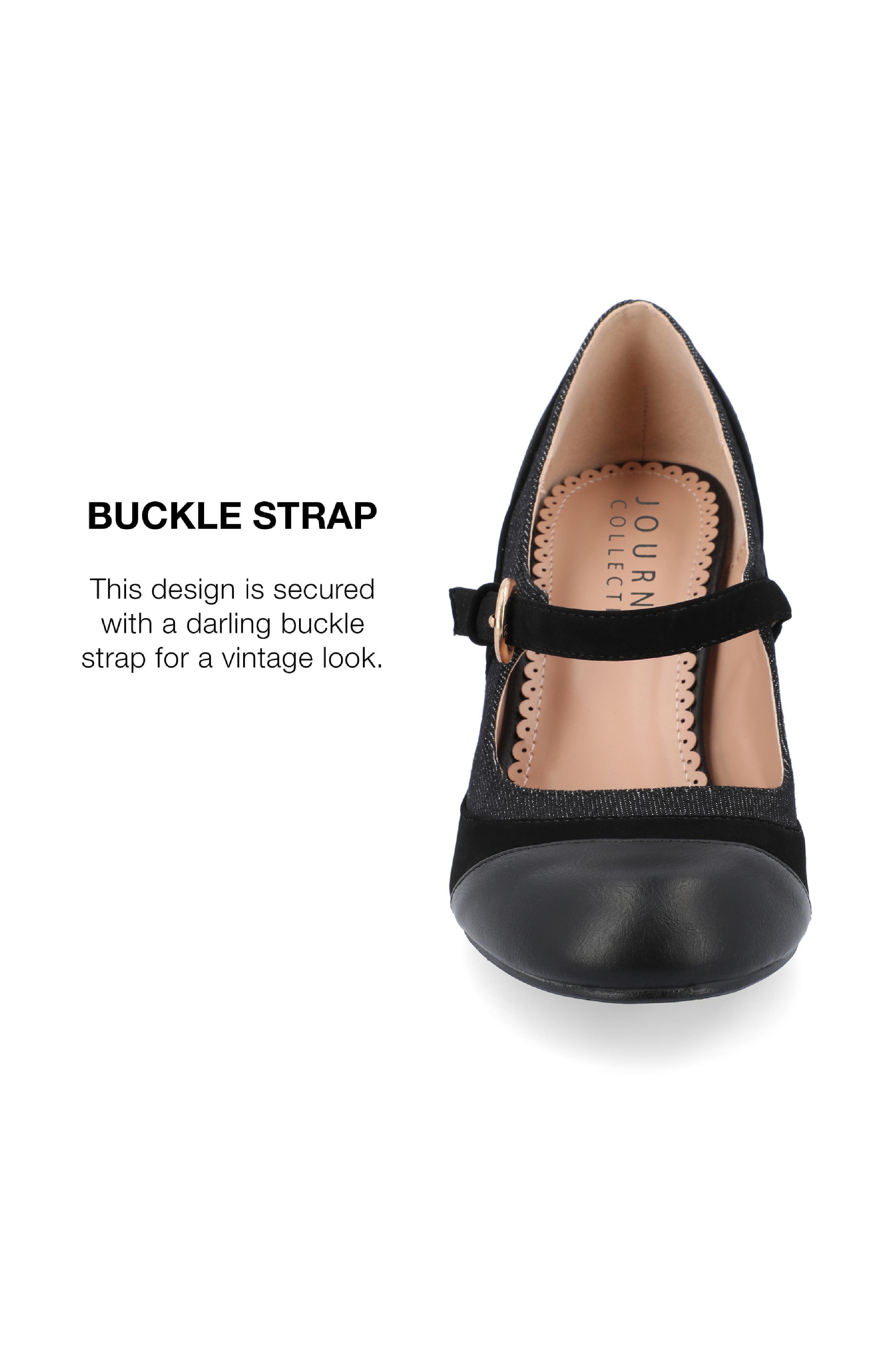 Journee Collection JOURNEE Siri Mary Jane Pump, Alternate, color, Black