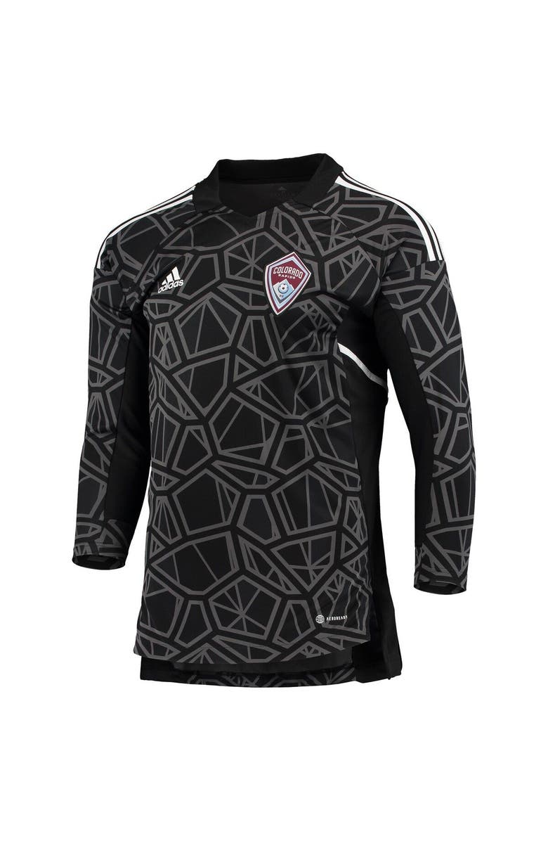 adidas Men's adidas Black/White Colorado Rapids Goalkeeper Jersey, Alternate, color, 