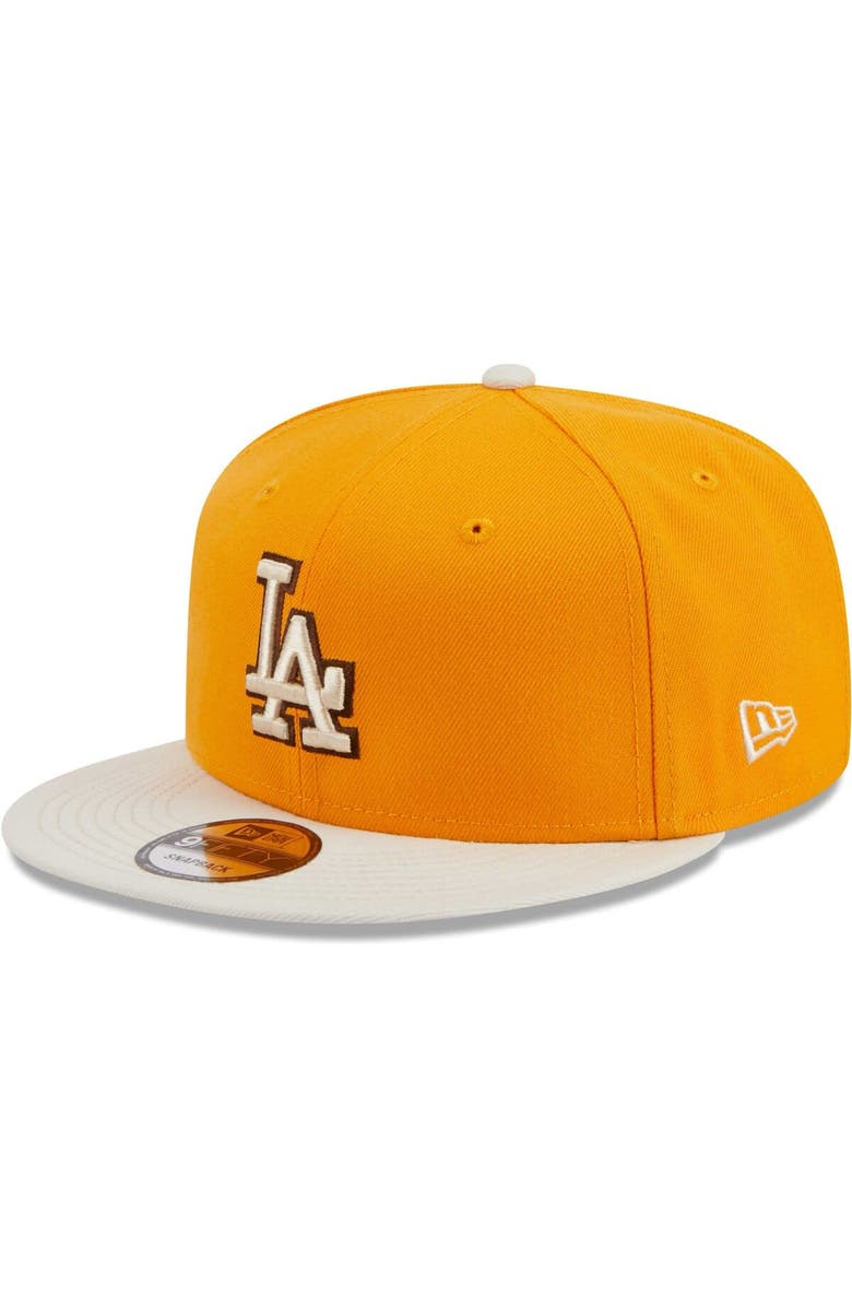 New Era Men's New Era Gold Los Angeles Dodgers Tiramisu 9FIFTY Snapback Hat, Main, color, Gold