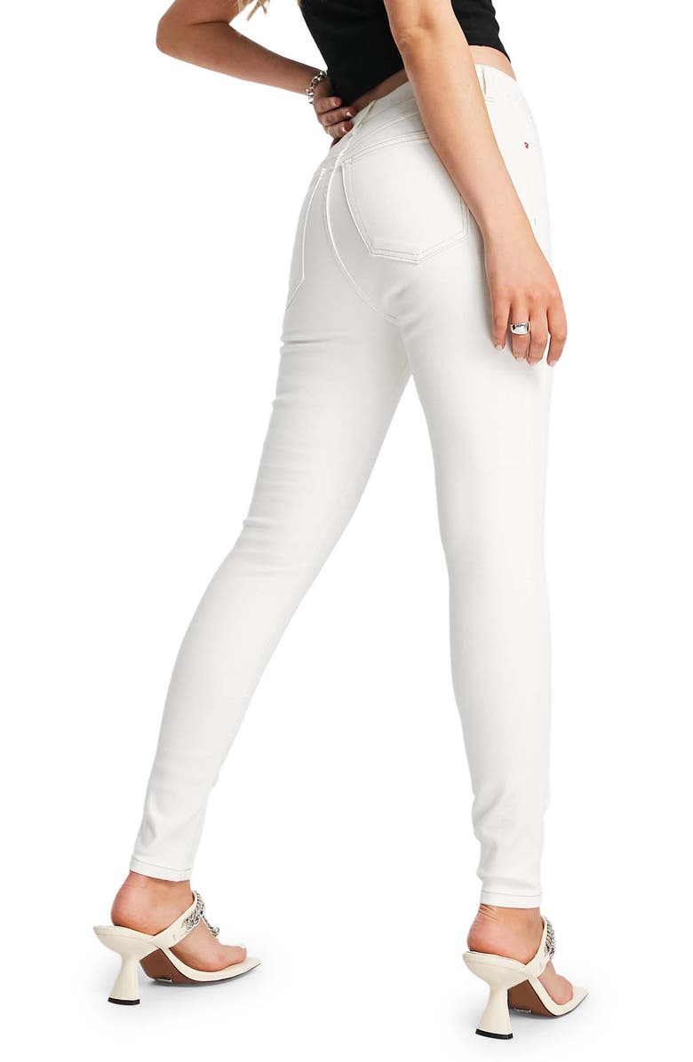 Topshop Jamie High Waist Ankle Skinny Jeans, Alternate, color,
