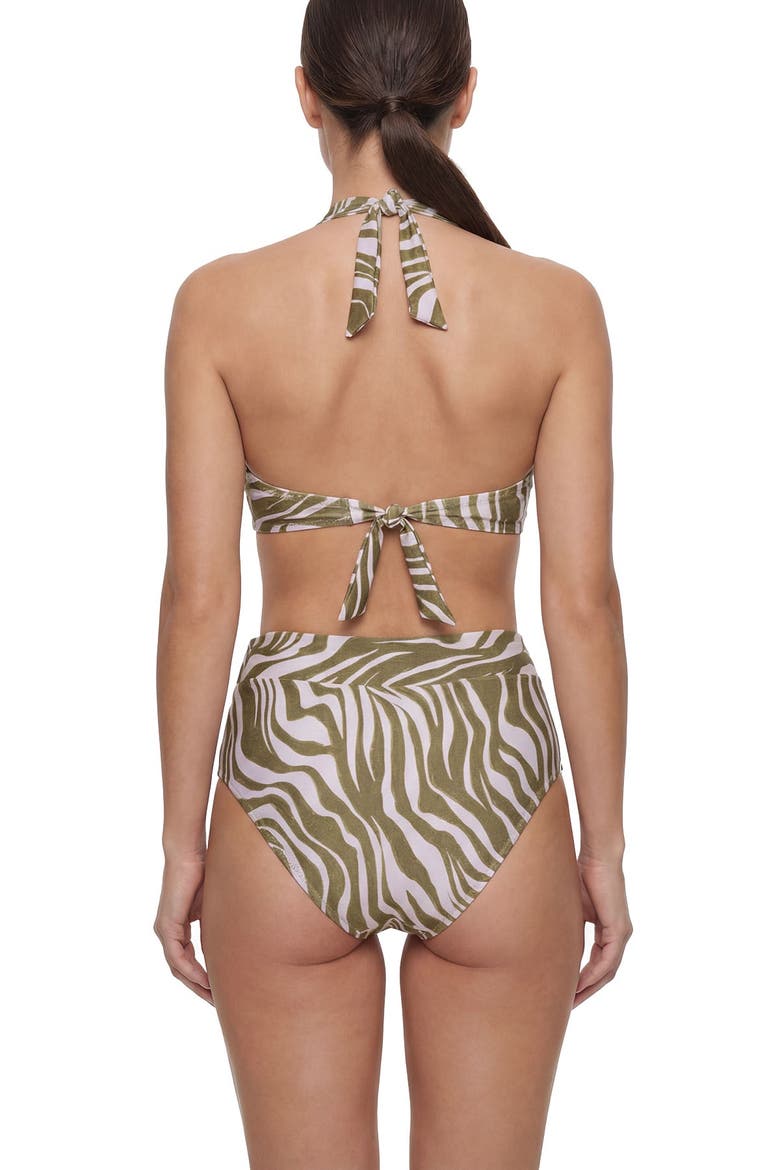 Shana U-Bar Halter Bikini Top, Alternate, color, Serengeti