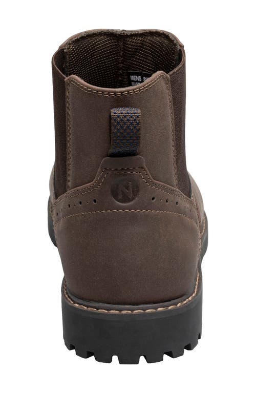 Nunn Bush Delton Plain Toe Chelsea Boot In Brown