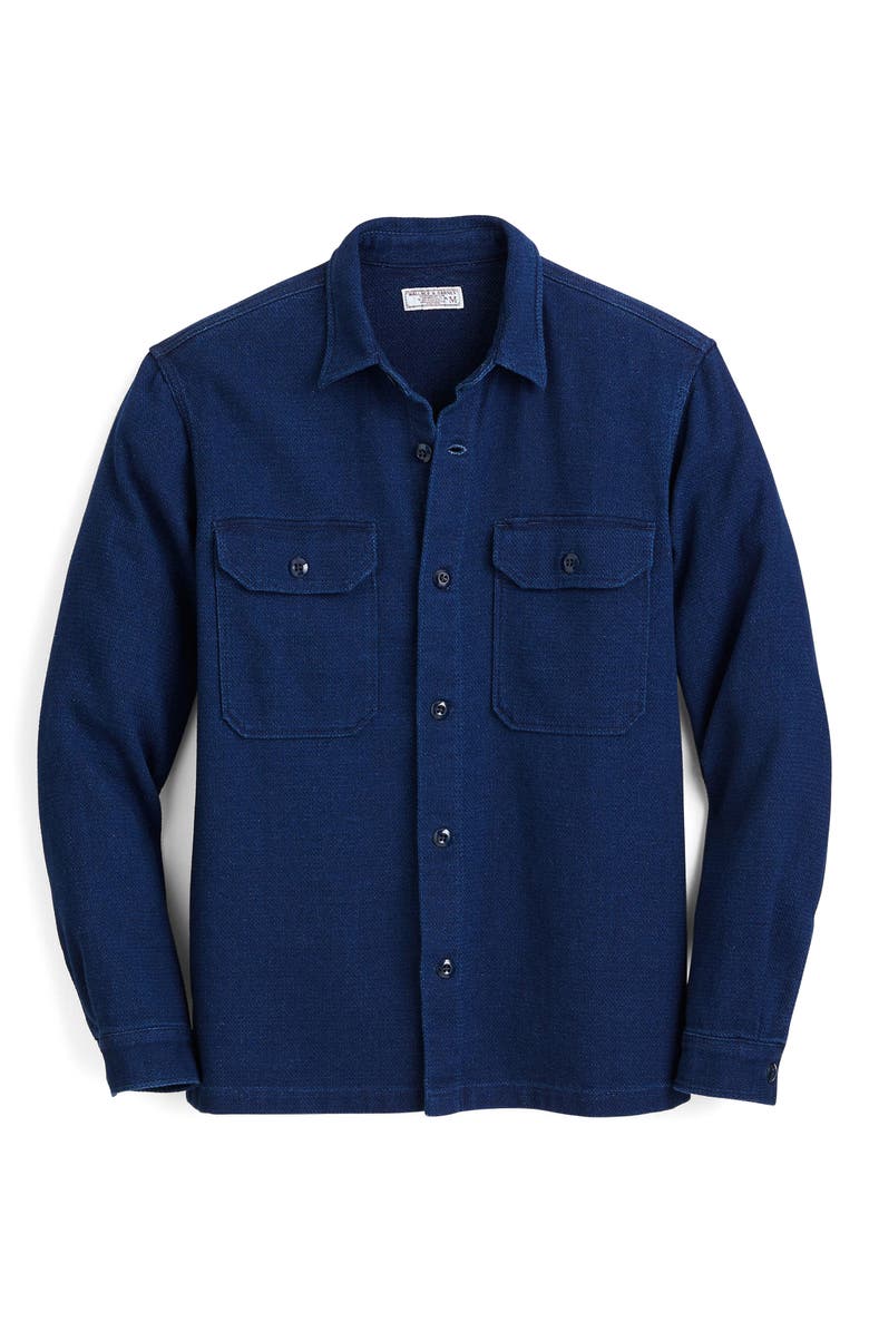 J.Crew Wallace & Barnes Indigo Dobby Shirt, Alternate, color, 