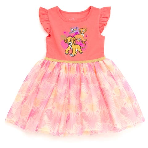 Lion King Short Sleeve Tutu Dress
