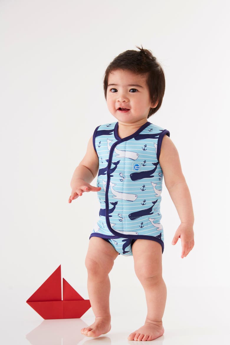 Baby Wrap Neoprene Wetsuit, Alternate, color, Vintage Moby
