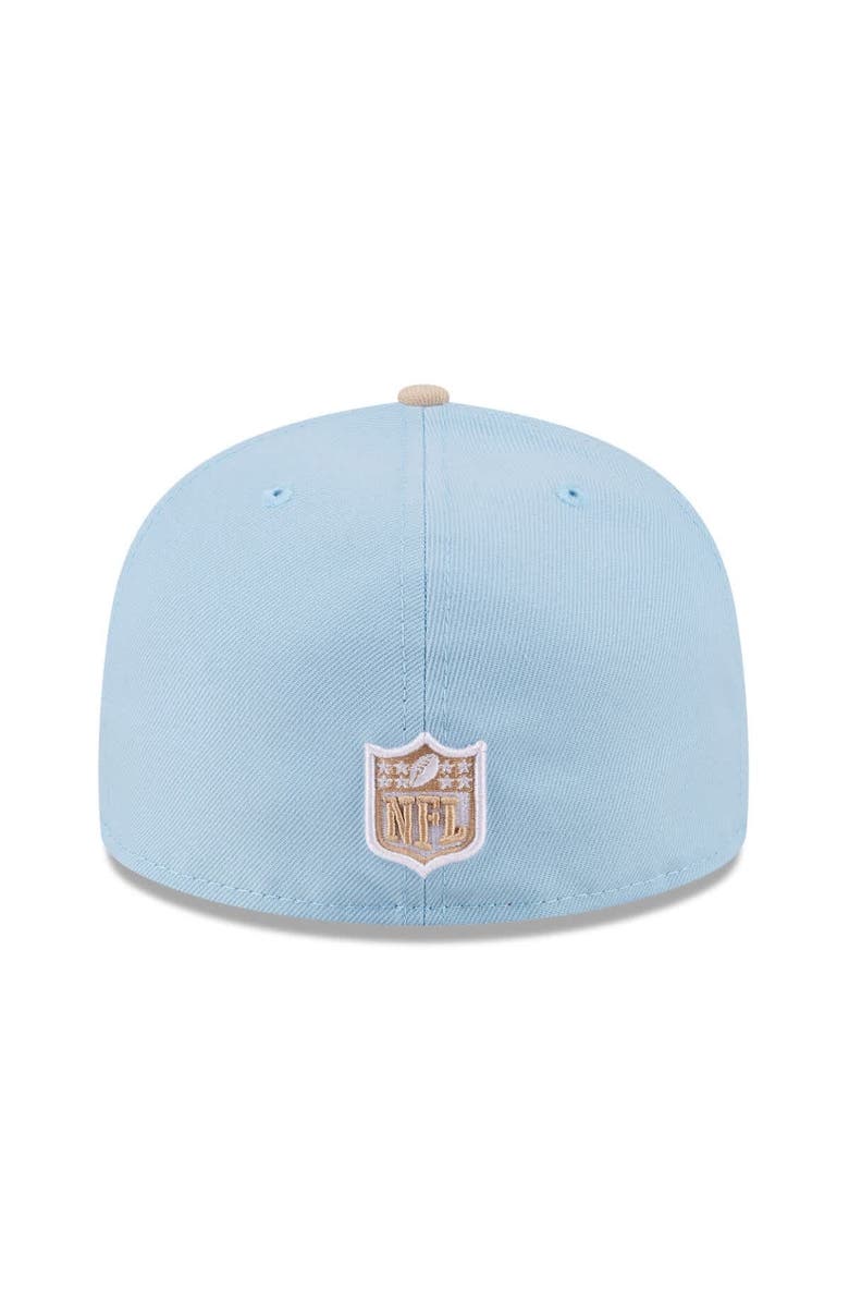 New Era Men's New Era Light Blue/Light Beige Dallas Cowboys Two-Tone Color Pack A-Frame 59FIFTY Fitted Hat, Alternate, color, Light Blue