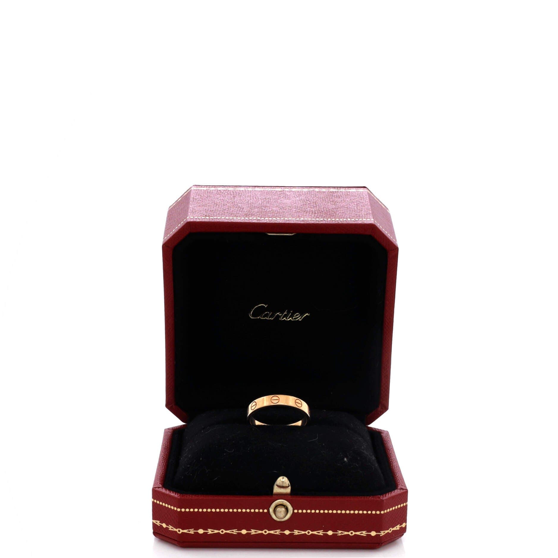 Love Wedding Band Ring 18K Rose Gold, Alternate, color, Metallic Gold