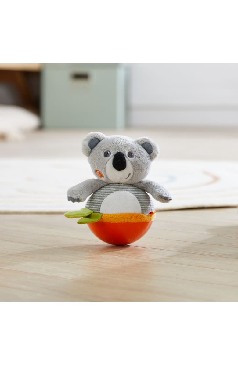 HABA Roly Poly Koala Wobbly Animal Chiming Baby Sensory Toys for Tummytime, Ideal Baby Toy for 6 Months+, Alternate, color, Multi