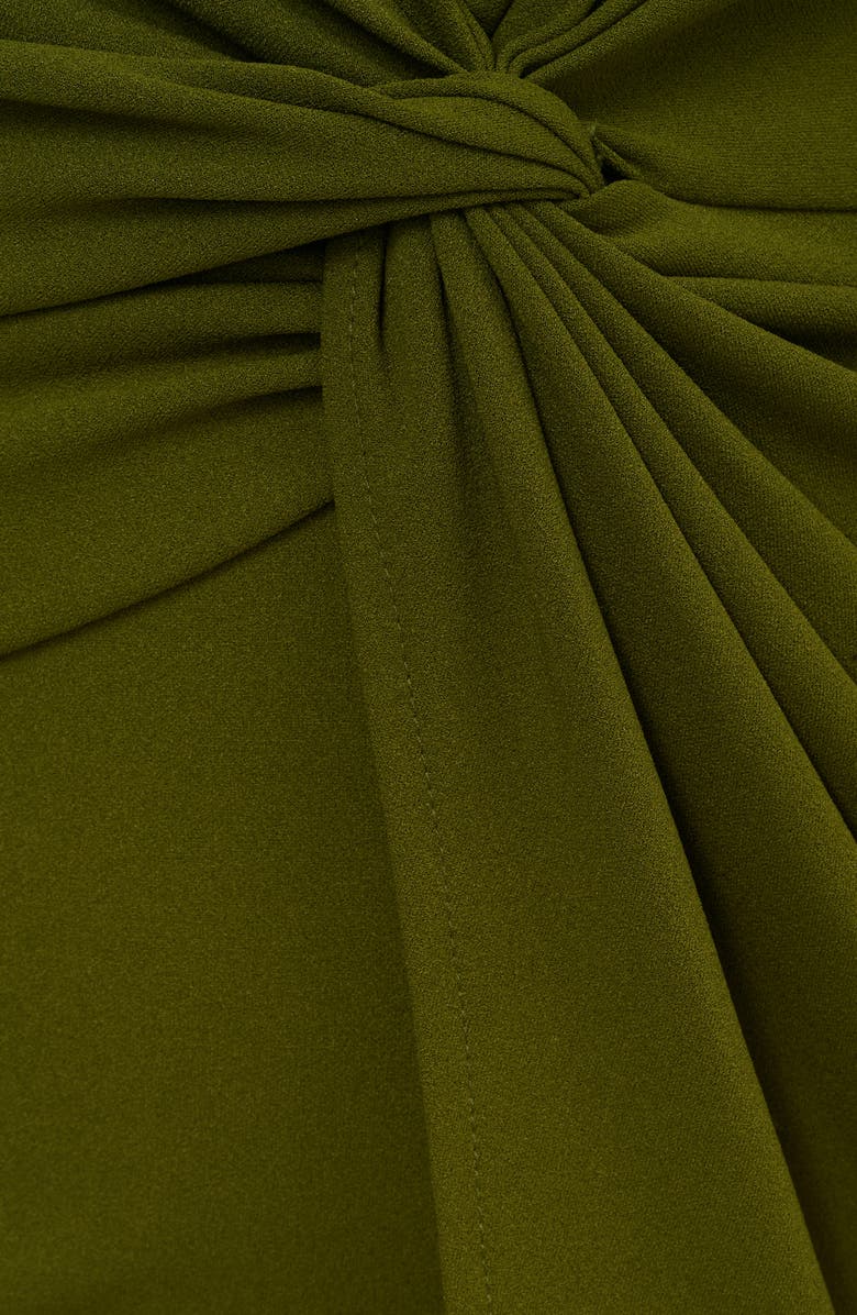 Adrianna Papell Bell Sleeve Twist Front Crepe Sheath Dress, Alternate, color, 