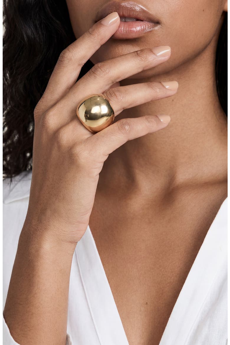 Smooth Orb Cocktail Ring, Alternate, color, GOLD