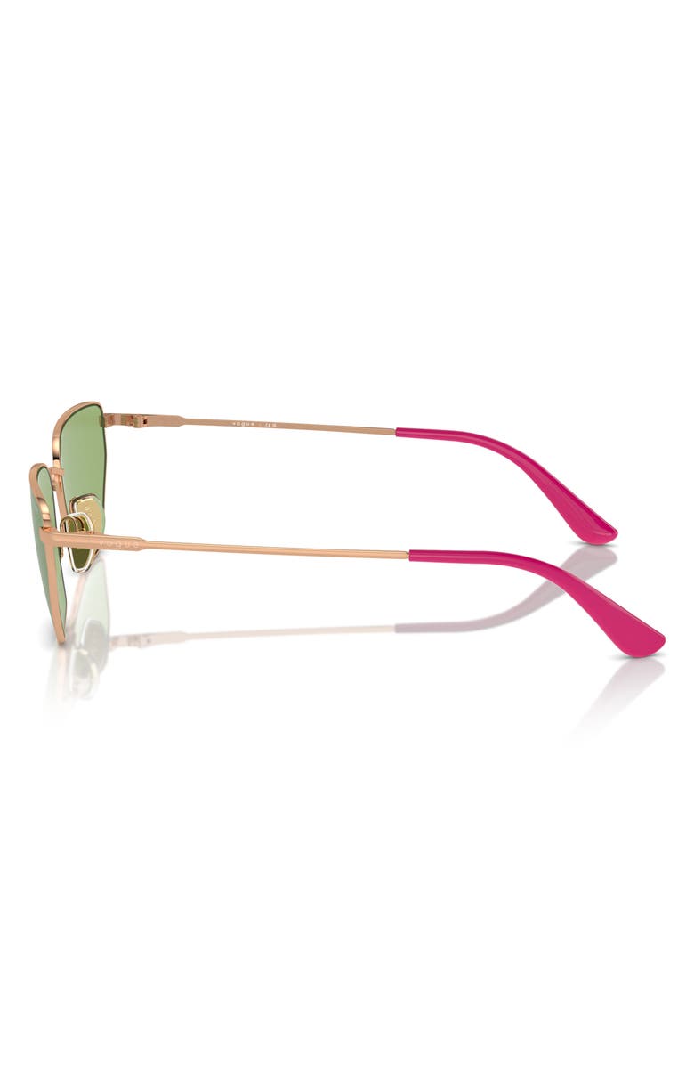 VOGUE 56mm Cat Eye Sunglasses, Alternate, color, Rose Gold
