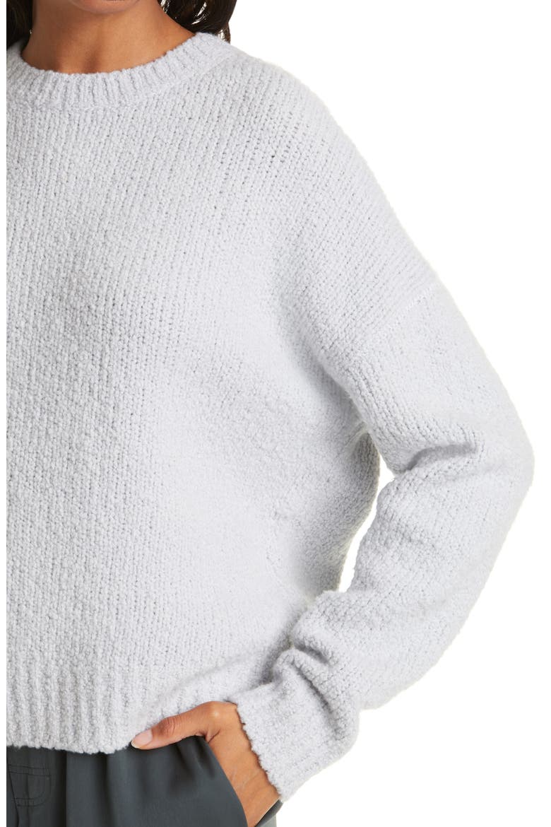 Slub Wool Blend Crewneck Sweater, Alternate, color, PLATINUM BLUE