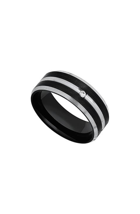 Men's Two-Tone Stainless Steel Band Ring