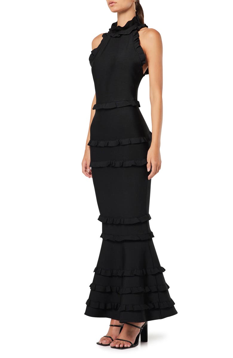 Elliatt Theatrical Tiered Mermaid Gown, Alternate, color, 