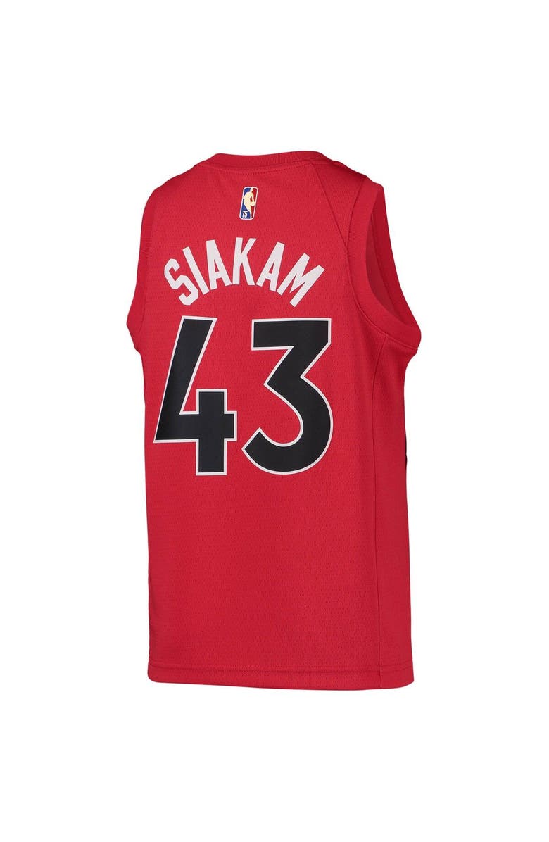 Nike Youth Nike Pascal Siakam Red Toronto Raptors 2021/22 Diamond Swingman Jersey - Icon Edition, Alternate, color, 