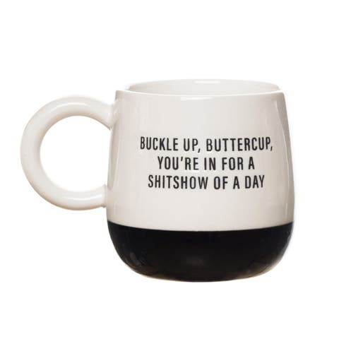 Buckle Up Buttercup Mug Ceramic White 13 oz