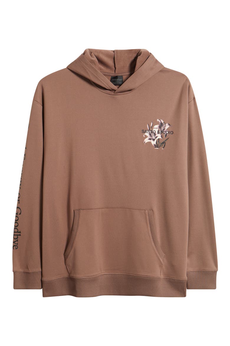 Tempo Good Energy Comfort Fleece Hoodie, Alternate, color, HOLY BROWN