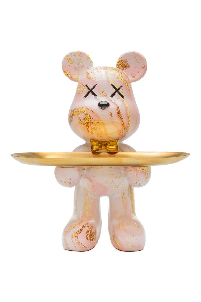 Butler Mouse with Tray, Main, color, PINK MARBLE