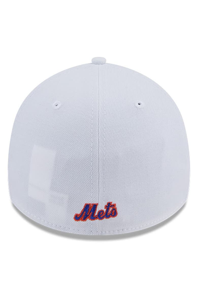 Men's New Era White New York Mets Evergreen 39THIRTY Flex Hat, Alternate, color, White