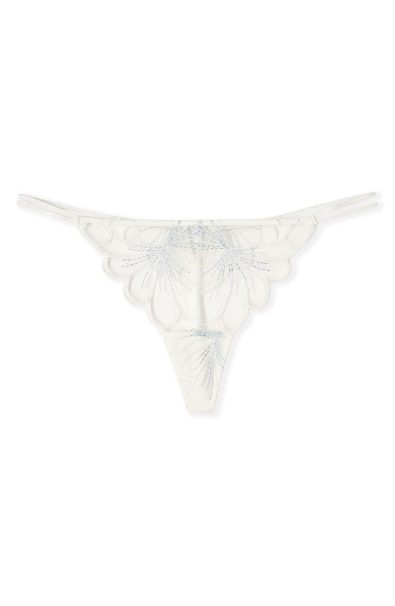 Etam Camelia G-String, Main, color, White