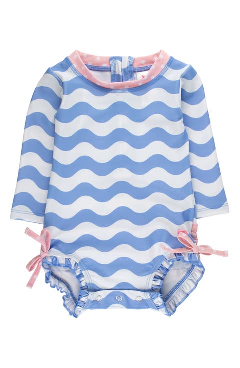 Kids' Periwinkle Long Sleeve One-Piece Rashguard Swimsuit (Baby & Toddler)