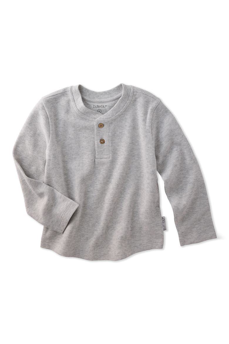 Kids' Payton Assorted 5-Pack Long Sleeve Organic Cotton Waffle Henley T-Shirts, Alternate, color, SEAFOAM