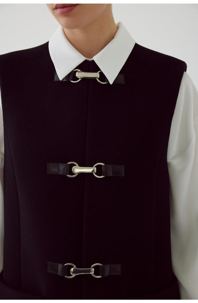 Exquise Amado Vest, Alternate, color, Black