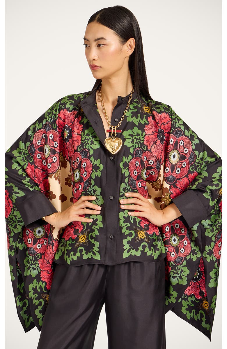 La DubleJ Foulard Shirt Placée, Main, color, Bounty Placée Red