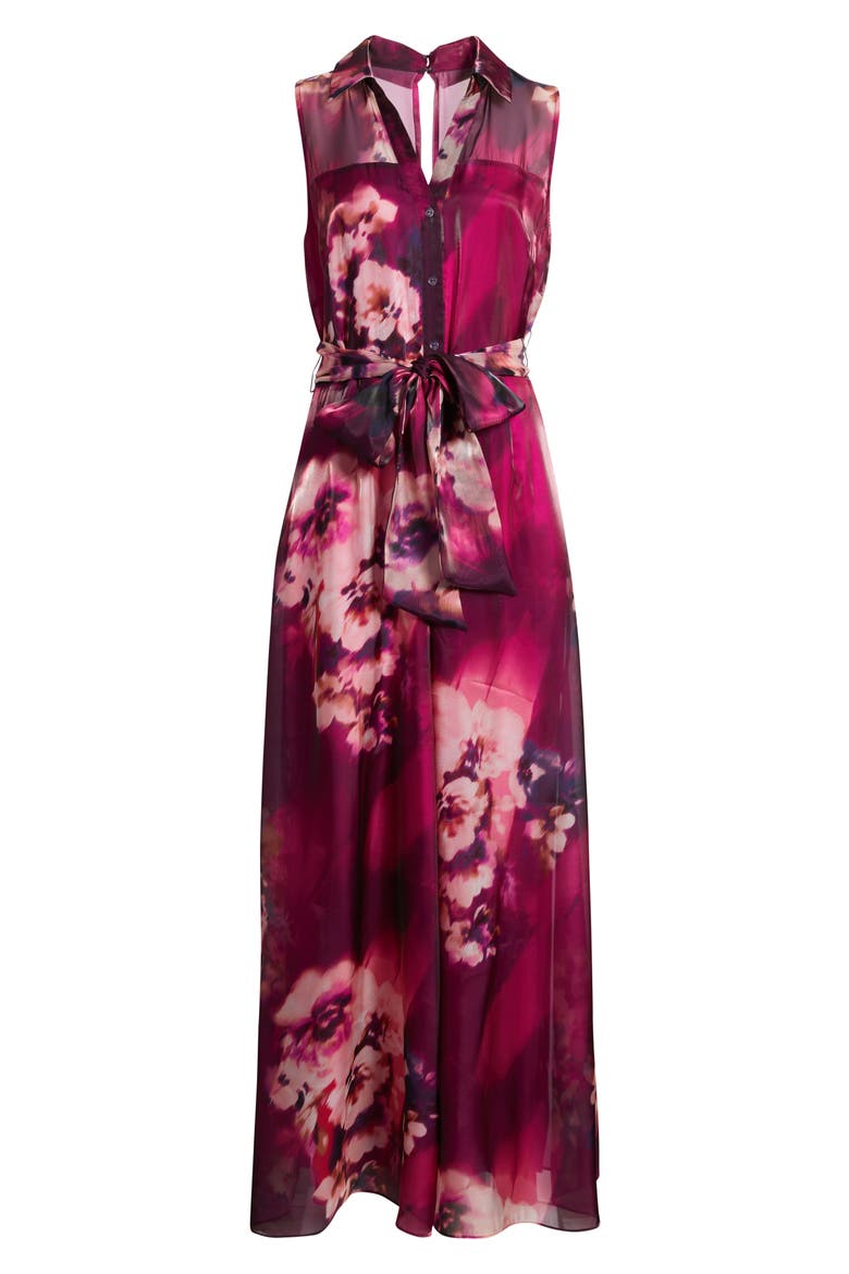 Floral Sleeveless Wide Leg Jumpsuit, Alternate, color, PURPLE MULTI