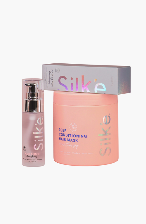 Sleeke Hair Dreamy Tresses Treat Hair Care Bundle In Light Peach/coral