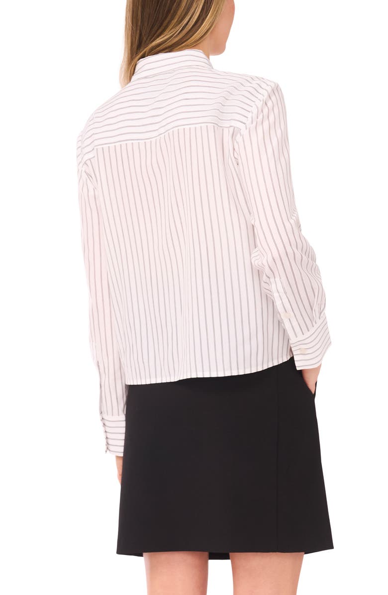 Halogen<sup>®</sup> Stripe Button-Up Shirt, Alternate, color, New Ivory