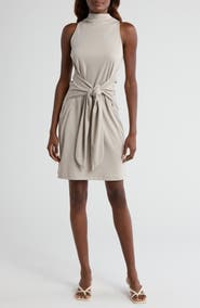 Vince Sleeveless Mock Neck Dress
