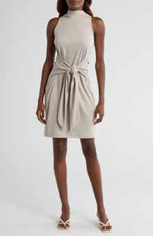Vince Sleeveless Mock Neck Dress