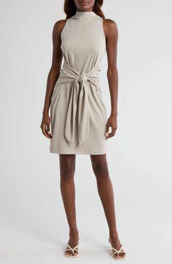 Vince Sleeveless Mock Neck Dress