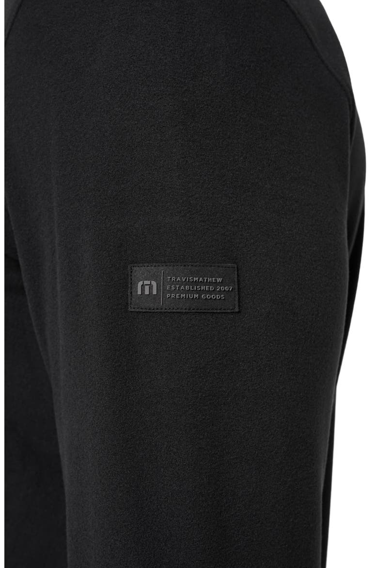 Peak Fleece Sweatshirt, Alternate, color, BLACK