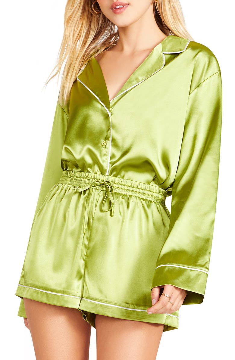 BB Dakota by Steve Madden BB Dakota Night Out Satin Lounge Shorts, Main, color,