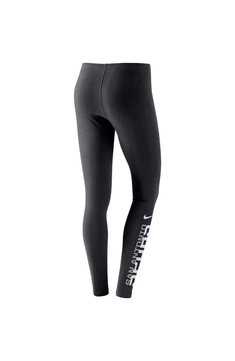 Nike Women's Nike Black San Antonio Spurs Leg-A-See Tights, Alternate, color,