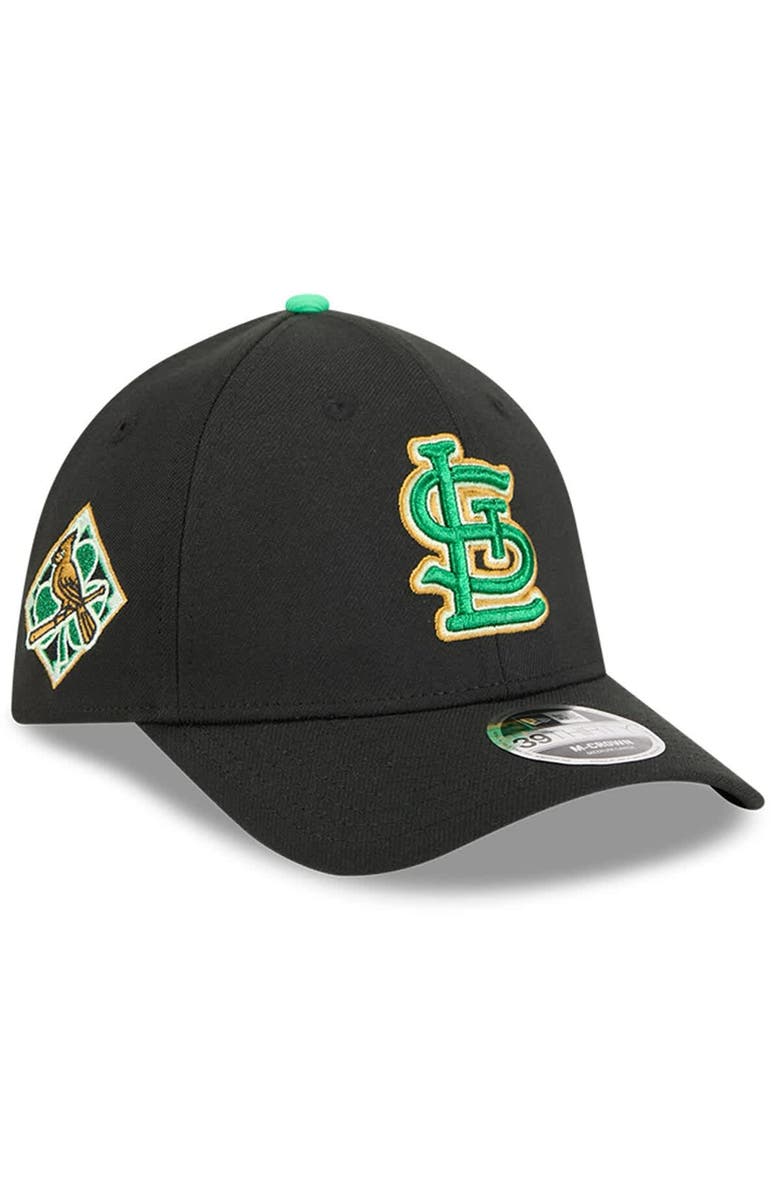 New Era Men's New Era  Black St. Louis Cardinals 2026 St. Patrick's Day 39THIRTY Flex Hat, Main, color, Black