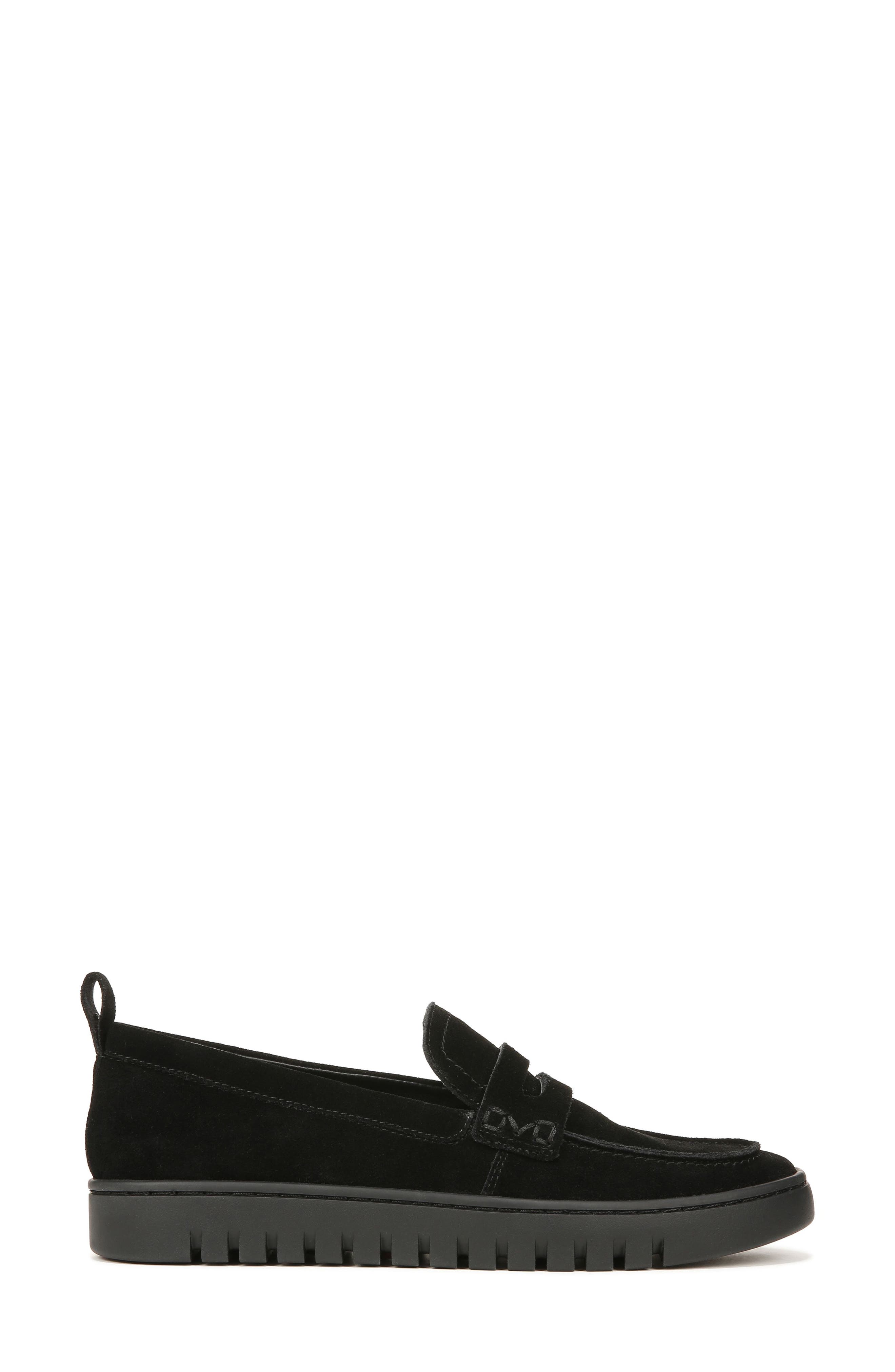 Vionic Uptown Hybrid Penny Loafer, Alternate, color, Black Suede