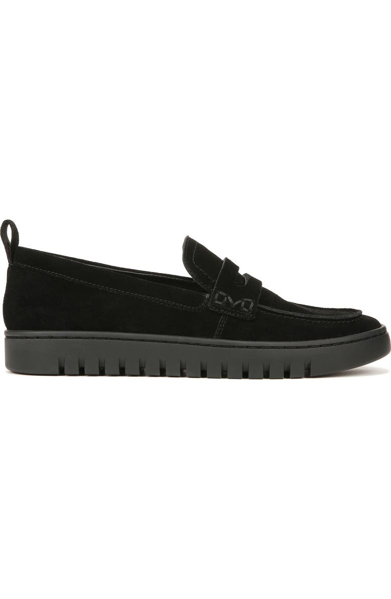 Vionic Uptown Hybrid Penny Loafer, Alternate, color, Black Suede