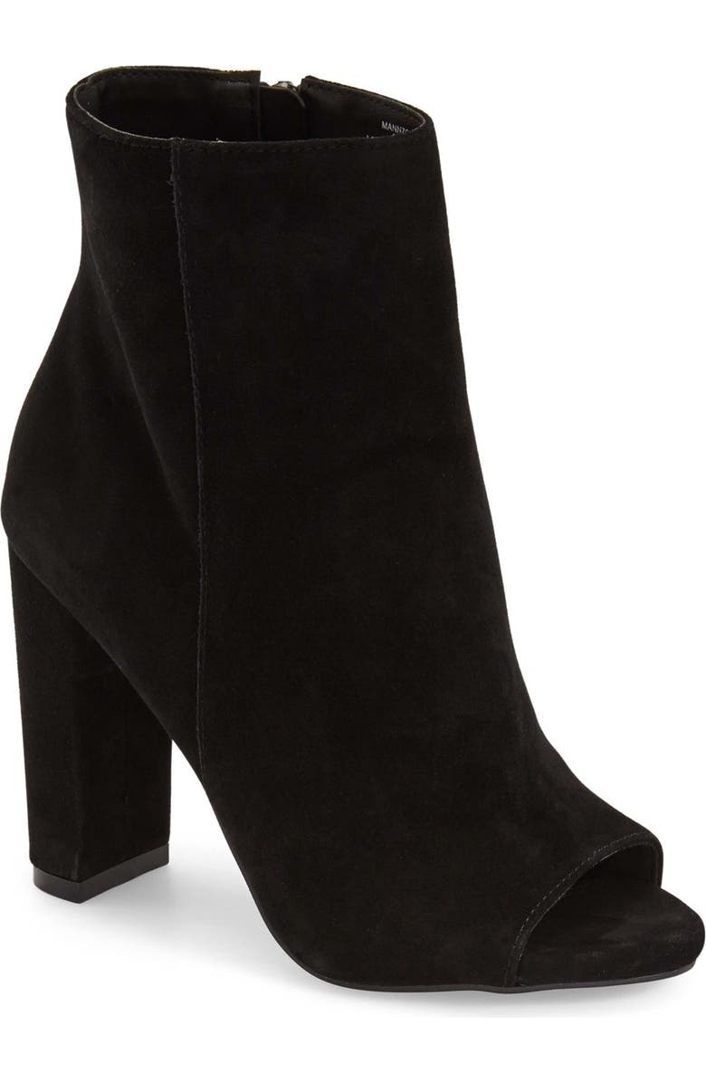 Steve Madden 'Mannzo' Open Toe Bootie, Main, color,