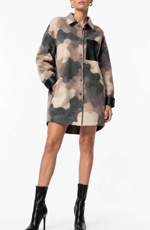 Camo Coat Dress