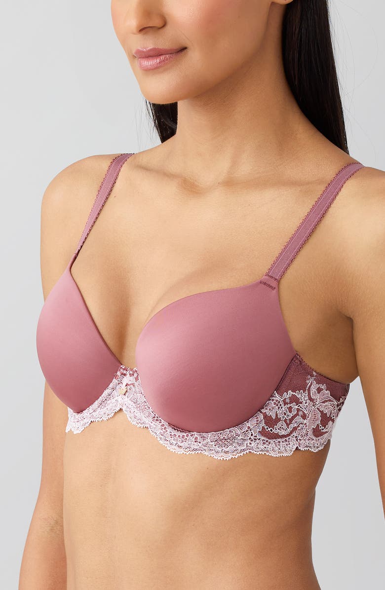 Wacoal Modern Affair Underwire Contour Bra, Alternate, color, Rose Brown/ Cradle Pink