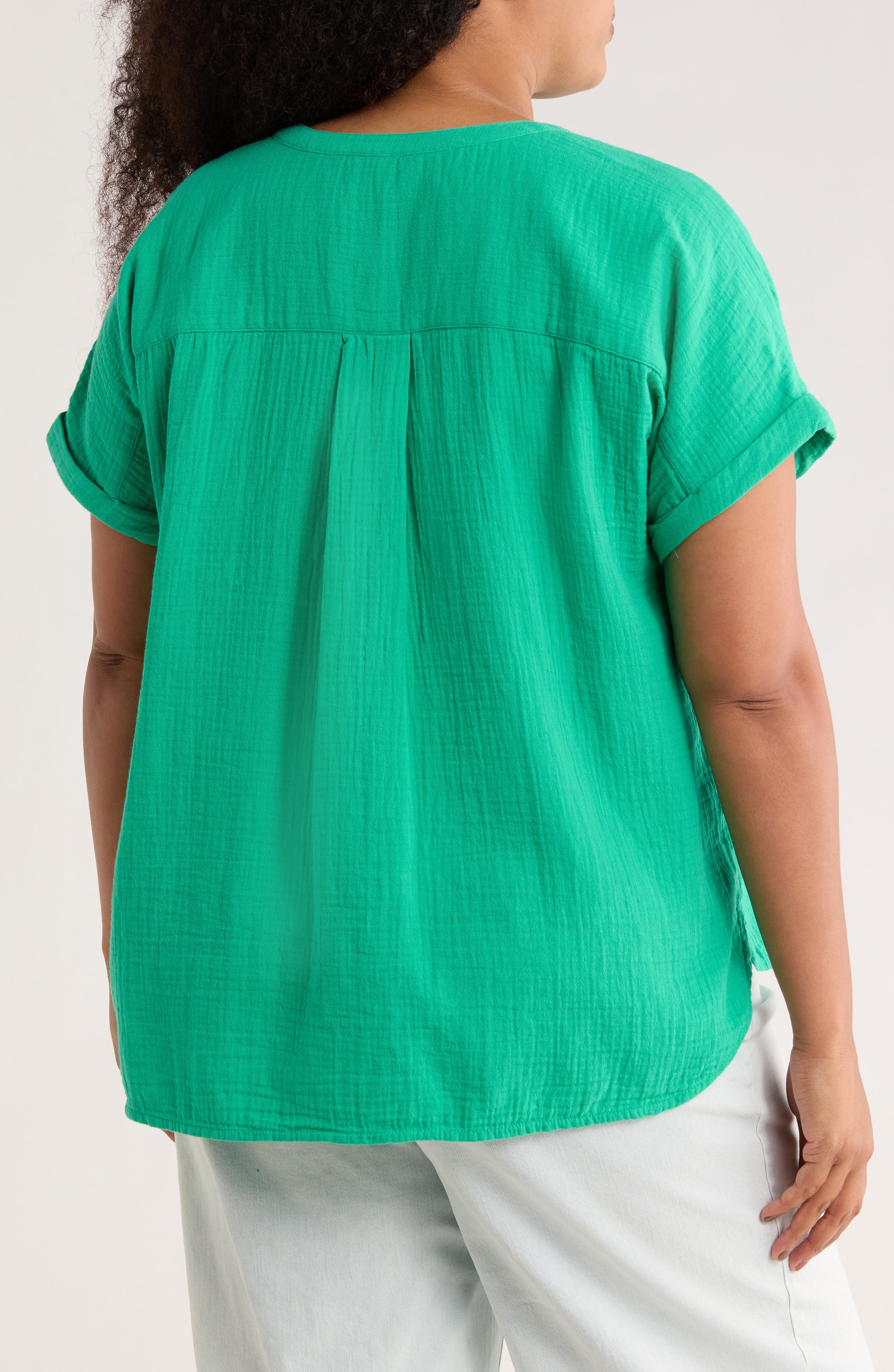 Cotton Gauze Popover Top - image 4