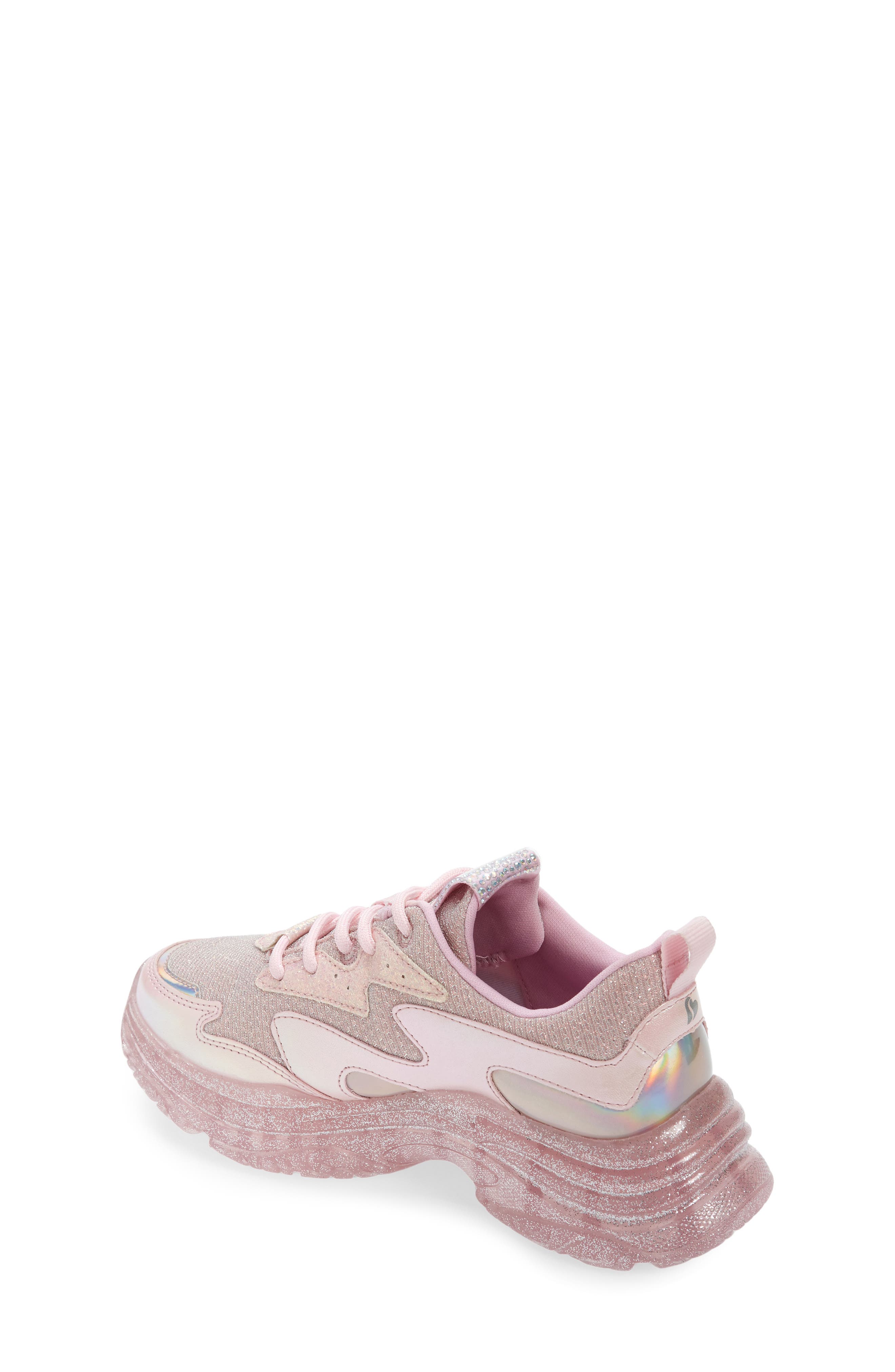 SKECHERS Prismatic Glitter Sneaker, Alternate, color, Light Pink/ Multi