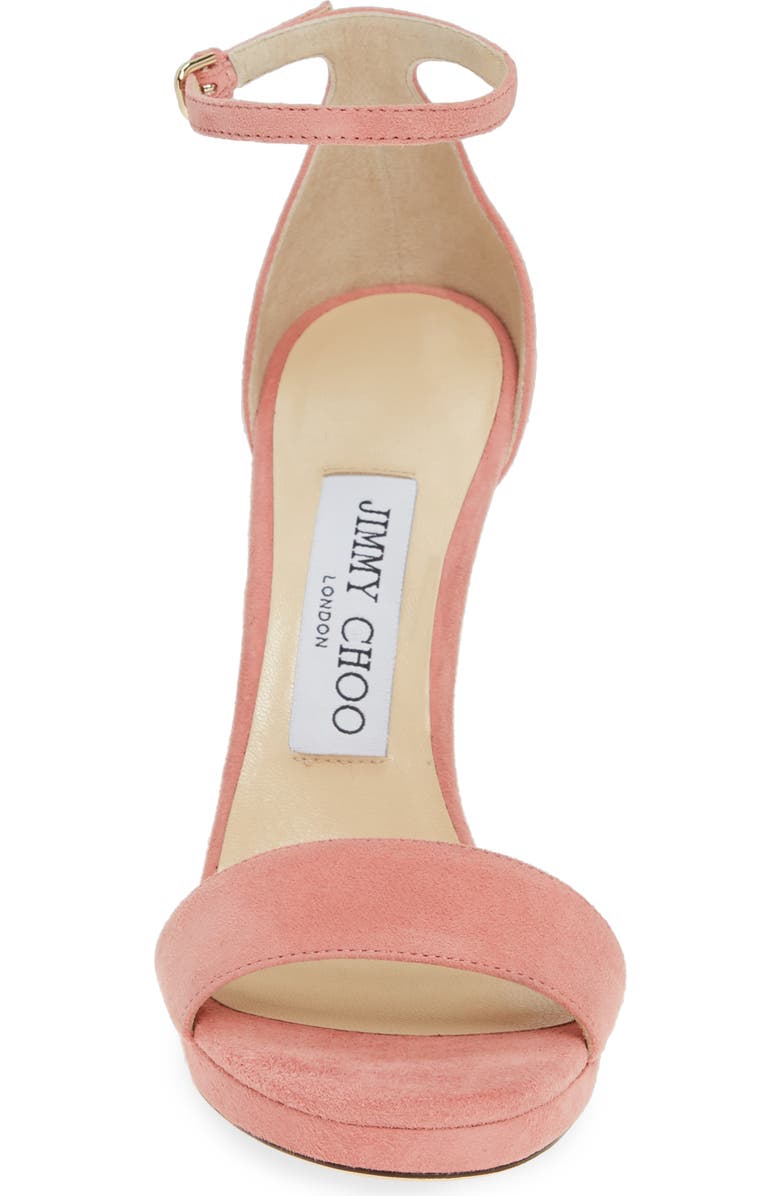 Jimmy Choo Misty Suede Platform Sandal, Alternate, color,