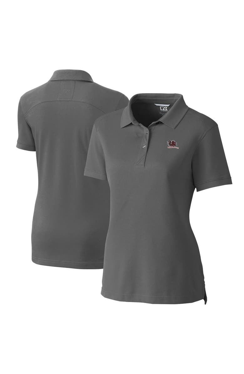Cutter & Buck Women's Cutter & Buck  Gray South Carolina Gamecocks Vault DryTec Advantage Tri-Blend Pique Womens Polo, Alternate, color, 