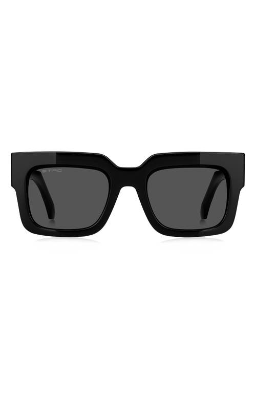 Etro 52mm Rectangular Sunglasses